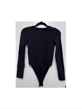 a new day Black Long-Sleeve Kids Bodysuit